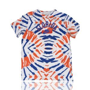 Nike Men's Florida Gators Tie-Dye Graphic T-Shirt Size L Multicolor Casual